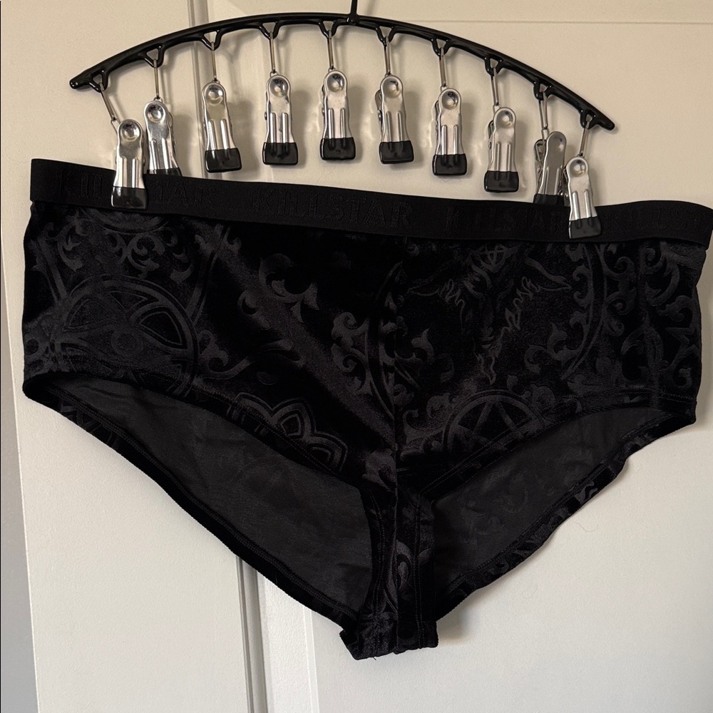 Killstar Black Patterned Men's Briefs